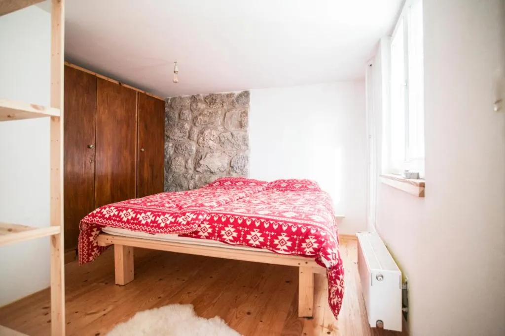 Bedroom with a large double bed